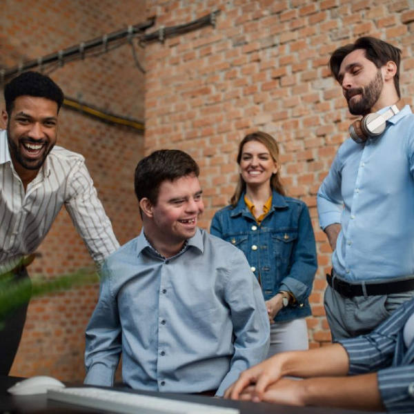 NDIS participant receiving job assistance support